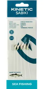 Kinetic návazec sabiki circle hook fishskin flash 130 cm - 10