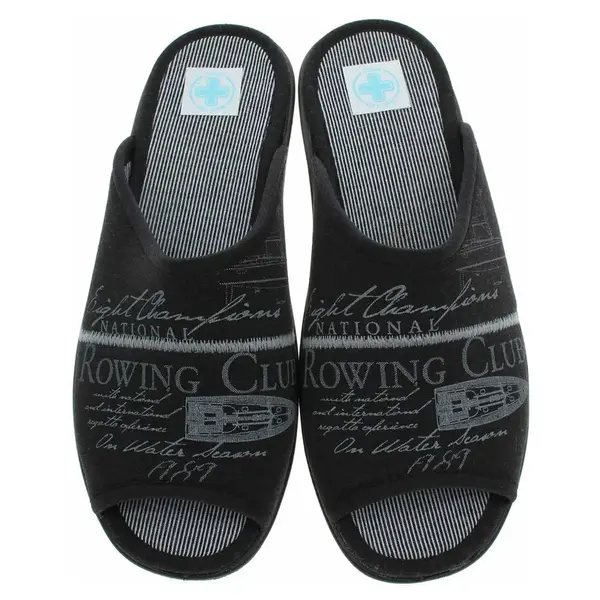 Pánské domácí pantofle Medi Line S72-37742 black 42