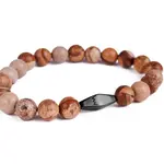 Vuch Slušivý náramek z jaspisu Deenis S (16 - 17 cm)