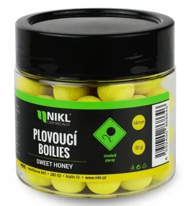 Nikl plovoucí boilies sweet honey - 14 mm 50 g