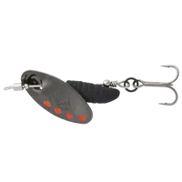 Savage gear třpytka grub spinners silver red black - #2 5,8 g