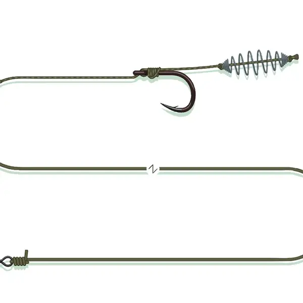 Madcat návazec pellet paste rig sinking - 0,75-1,2 mm - 60 cm 2/0