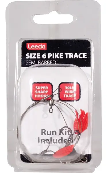 Leeda dravcový systémek pike trace semi barbed vel.6