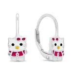 Brilio Silver Hravé stříbrné náušnice pro dívky Kočičky EA434W