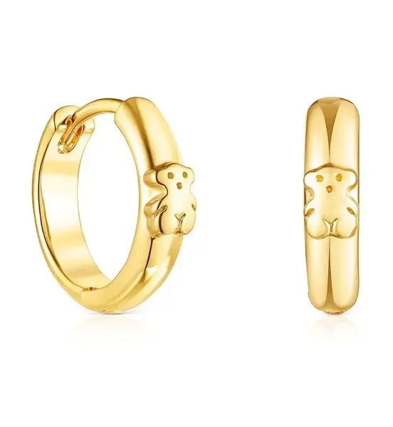 Tous Pozlacené kruhové náušnice Basics 1003912000