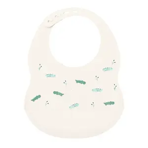 NATTOU Bryndák silikonový se zapínáním bílý bez BPA