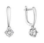 Evolution Group - Pavona Půvabné stříbrné náušnice s čirým zirkonem 11452.1