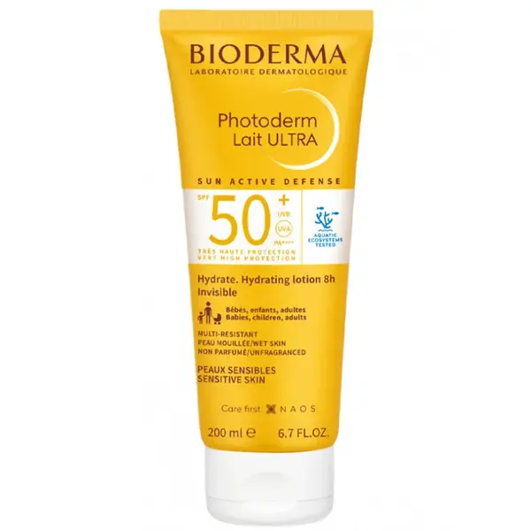 Bioderma Hydratační mléko na opalování SPF 50+ Photoderm (Hydrating Lotion) 200 ml