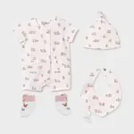 Kojenecká sada Mayoral Newborn 4-pack béžová barva, 9910