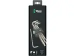 Wera 073544 Zástrčné klíče inbus 3950/9 Hex-Plus Stainless 1 SB, nerezové (Sada 9 dílů)