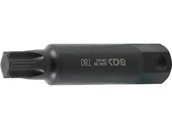 BGS Technic BGS 5246-T80 Bit šestihran 22 mm (pro Torx) T80 x 100 mm, úderový