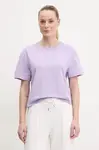 Bavlněné tričko Guess PRIMULA fialová barva, V5GI00 I3Z14