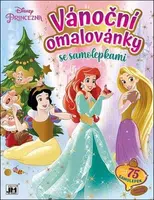Vánoční omalovánky se samolepkami - Princezny