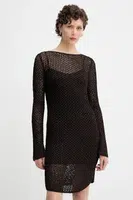 Šaty Rag & Bone hnědá barva, mini, přiléhavé, WAS25P017LB17