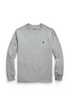 Tričko s dlouhým rukávem Polo Ralph Lauren šedá barva, 323843804005
