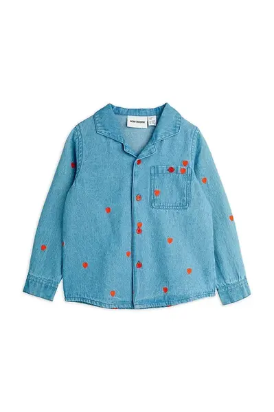 Mini Rodini Dětská bavlněná košile Mini Rodini Mini hearts