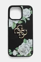 Obal na telefon Guess iPhone 16 Pro Max černá barva, GUHCP16XPGROP4MK