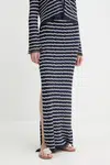 Sukně Rag & Bone tmavomodrá barva, maxi, pouzdrová, WAS25P024UG24
