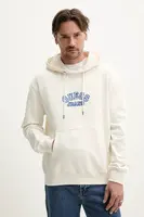 Bavlněná mikina Guess Jeans pánská, béžová barva, s kapucí, s aplikací, M5GQ40 KCTY1