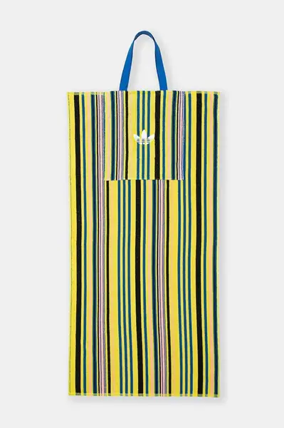 Bavlněný ručník adidas Originals žlutá barva, JC8331