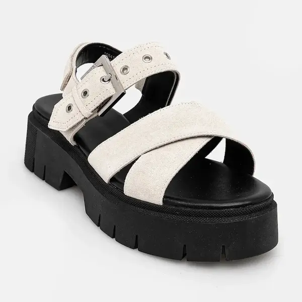 Semišové sandály HUGO Kris