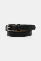 Kožený pásek Abercrombie & Fitch pánský, černá barva, KI112-5002