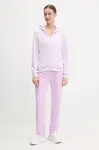 Tepláková souprava adidas Linear fialová barva, JD2700