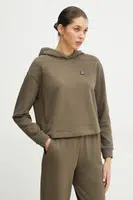 Mikina Armani Exchange dámská, zelená barva, s kapucí, hladká, XW000087 AF10172