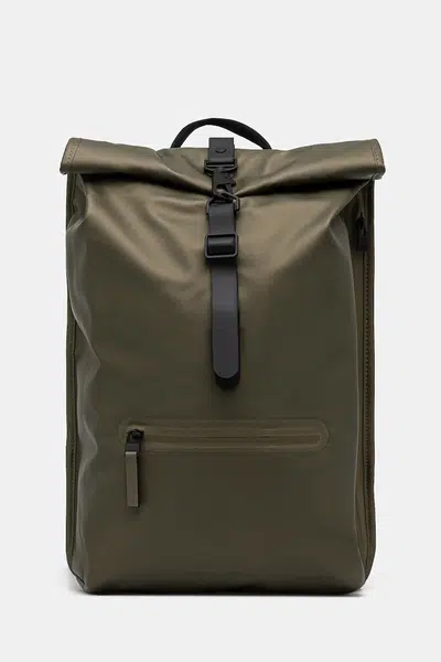 Batoh Rains Rolltop Rucksack W3 zelená barva, velký, 13320