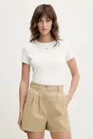 Tričko Tommy Jeans 2-pack dámské, tmavomodrá barva, DW0DW21430