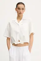 Košile s příměsí lnu Tommy Jeans