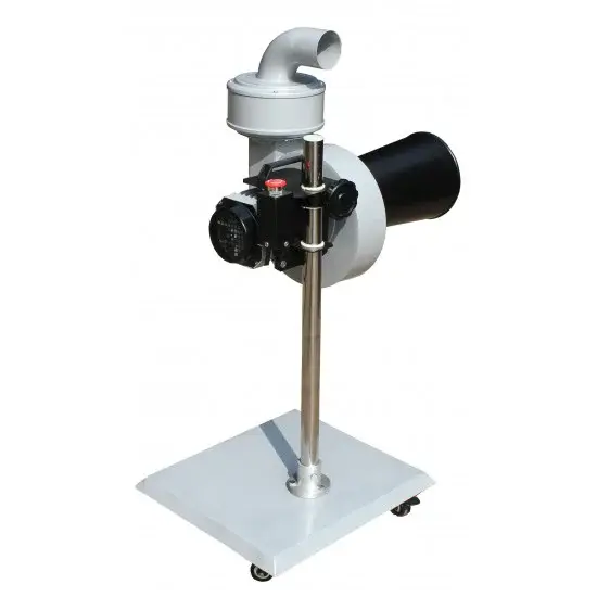 Castex Pojízdný odsavač spalin, 0,55 kW, 400 V, průměr 75 mm, hadice 4 m - ECAS-301