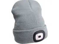 Čepice s čelovkou, nabíjecí, USB, zelená, univerzální velikost - EXTOL LIGHT EX43192 Barva: šedá