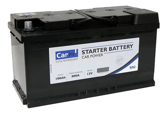 Autobaterie CARFIT 100 Ah, 800 A, 12 V, L5, 353x175x190 mm