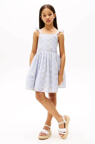 Dětské bavlněné šaty Tommy Hilfiger