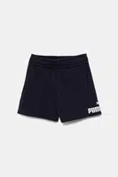 Dětské kraťasy Puma ESS No. 1 Logo Shorts TR tmavomodrá barva, nastavitelný pas, 684935