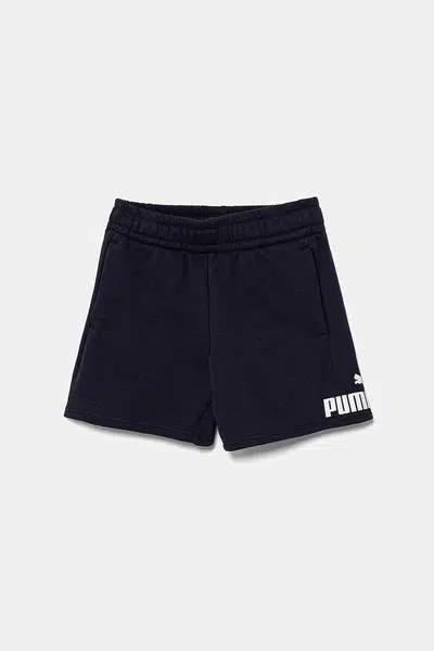 Dětské kraťasy Puma ESS No. 1 Logo Shorts TR tmavomodrá barva, nastavitelný pas, 684935