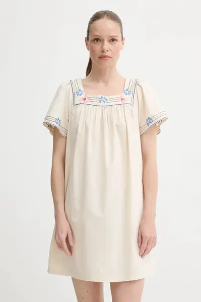 Šaty s příměsí lnu Levi's AMBRE BABYDOLL DRESS