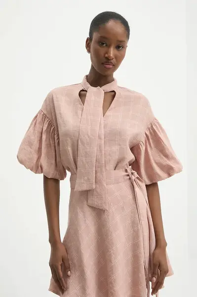 Košile Answear.LAB dámská, růžová barva, regular