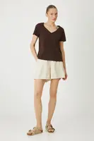 Bavlněné tričko Medicine dámské, hnědá barva