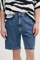 Džínové šortky Calvin Klein Jeans pánské, modrá barva, J30J327517