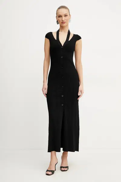 Šaty MAX&Co. černá barva, maxi, 2518321022200