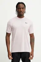 Tréninkové tričko Under Armour UA Tech Geotessa pánské, růžová barva, 1382182
