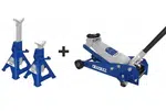 Set - pojízdný hydraulický zvedák 3t 145 - 508 mm a 2x podpěra 3t - Tona Expert E200142
