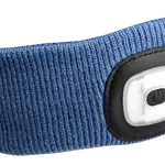 Čelenka s čelovkou 180 lm, nabíjecí USB, univerzální velikost, černá - SIXTOL Barva: modrá