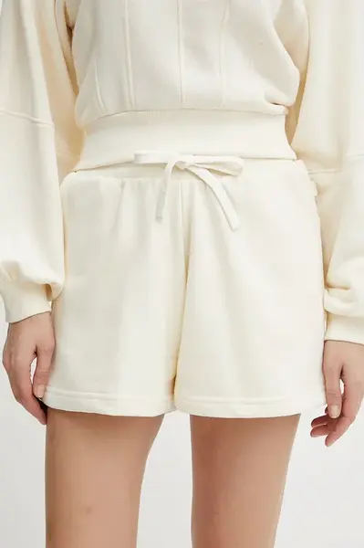 Kraťasy Silvian Heach STEFFI dámské, béžová barva, high waist, GPP25115SH