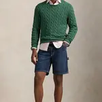 Bavlněné riflové kraťasy Polo Ralph Lauren pánské, bílá barva, 710971777