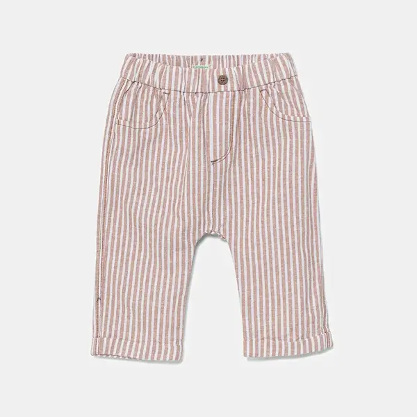 Kojenecké lněné kalhoty United Colors of Benetton