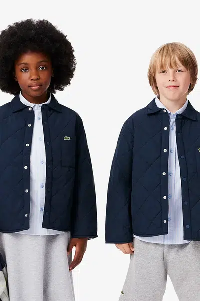 Dětská bunda Lacoste tmavomodrá barva, BJ3341