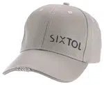 Kšiltovka s LED světlem 25 lm, nabíjecí USB, maskáč, univerzální velikost - SIXTOL B-CAP Barva: šedá